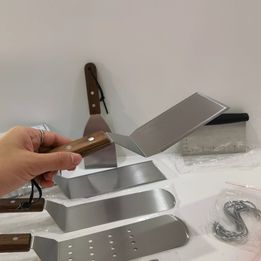 6 Piece Spatula Set Grilling BBQ Griddle Spatula Set