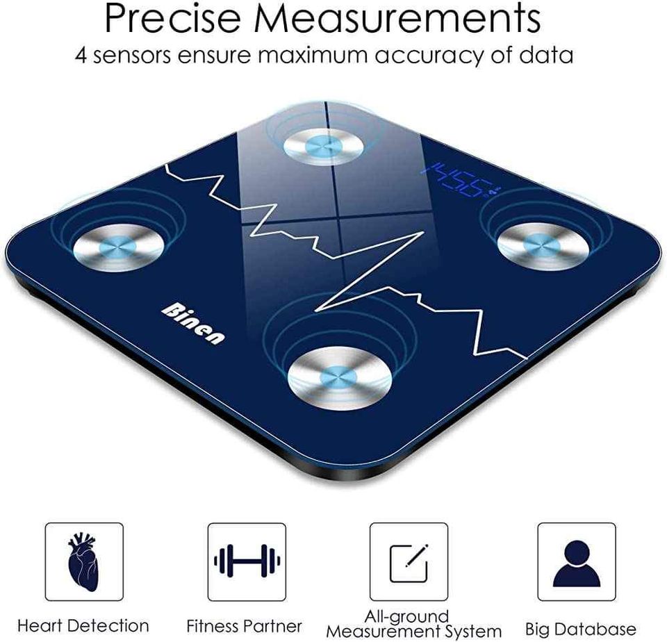 Bathroom Digital Body Weight Scale and Smart Bluetooth for BMI Monitor