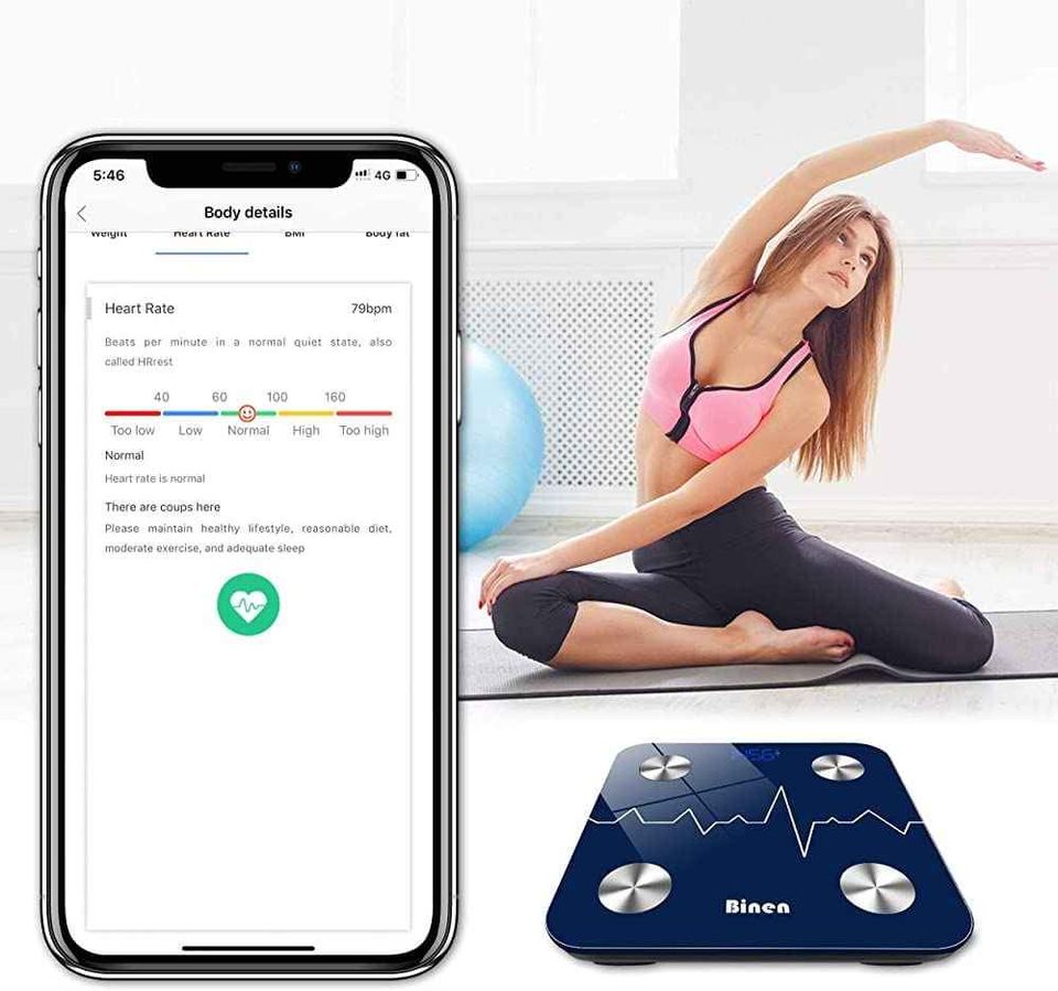 Bathroom Digital Body Weight Scale and Smart Bluetooth for BMI Monitor