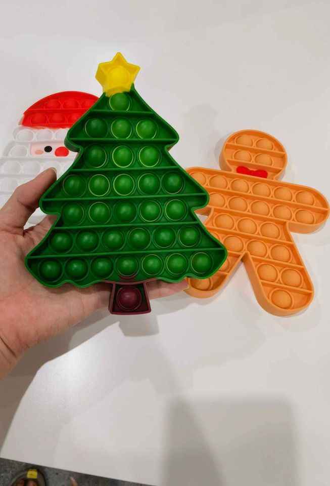 3 Pack Christmas Pop It toy