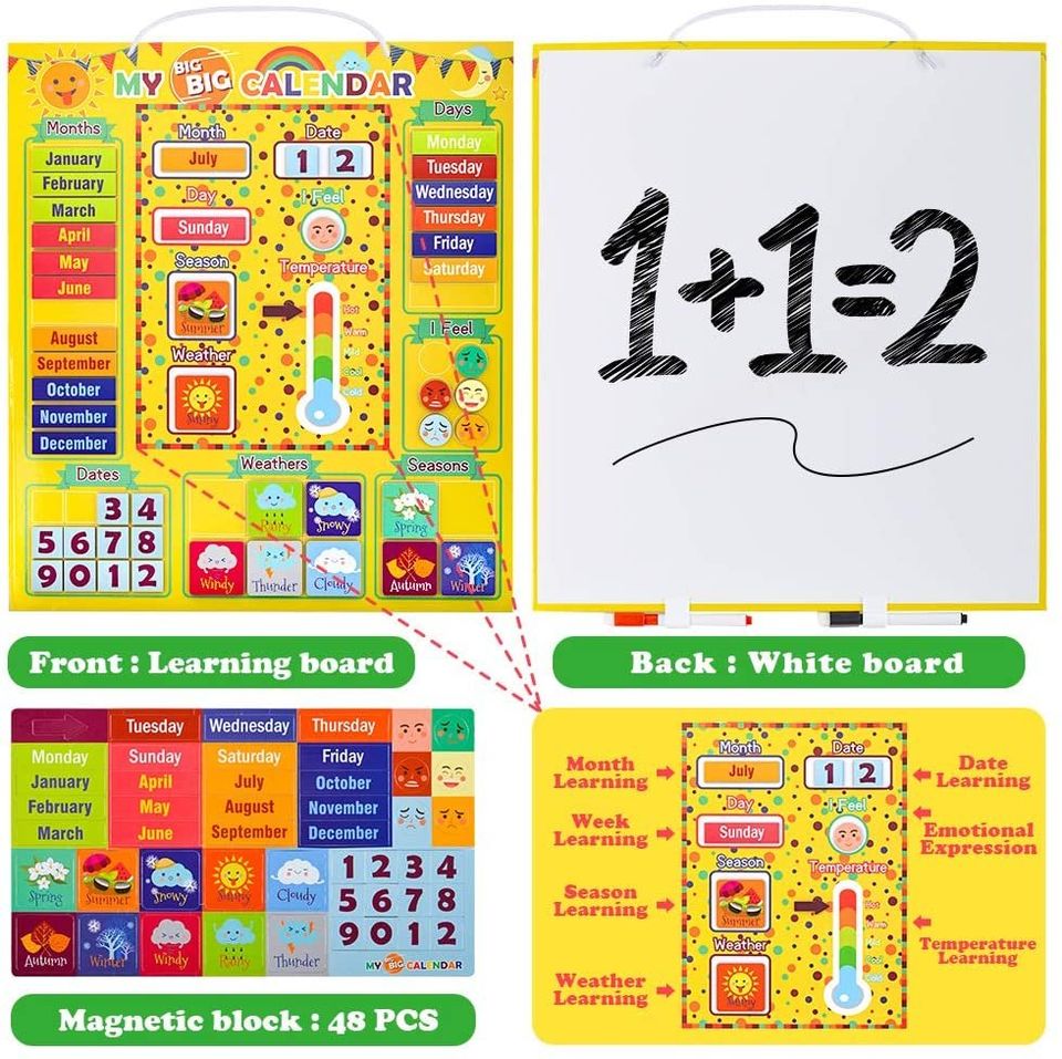 Early Education Magnetic Learning Board Calendar