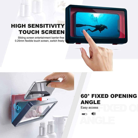 Waterproof Shower Phone Holder Case Wall Mounted Phone Case