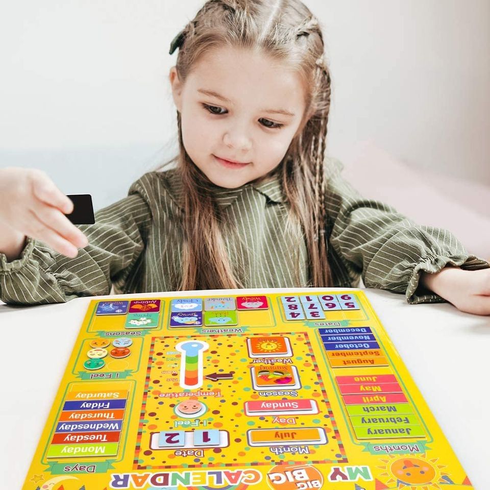 Early Education Magnetic Learning Board Calendar