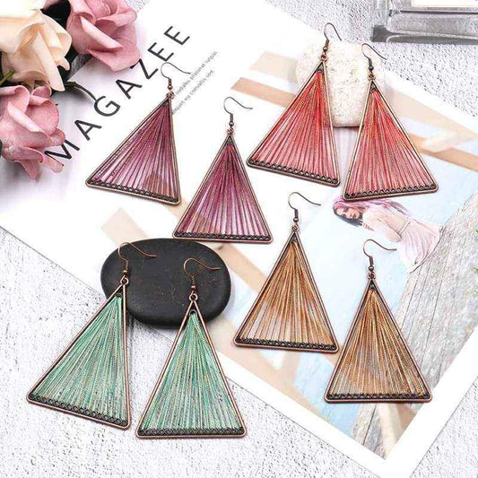 BOHO Triangle String Earrings