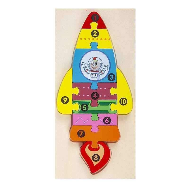 Wooden Puzzles Animal Cars Children's Jigsaw Puzzles Educational Toys