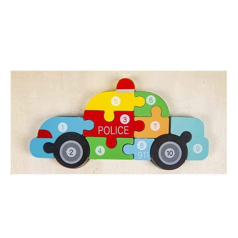 Wooden Puzzles Animal Cars Children's Jigsaw Puzzles Educational Toys