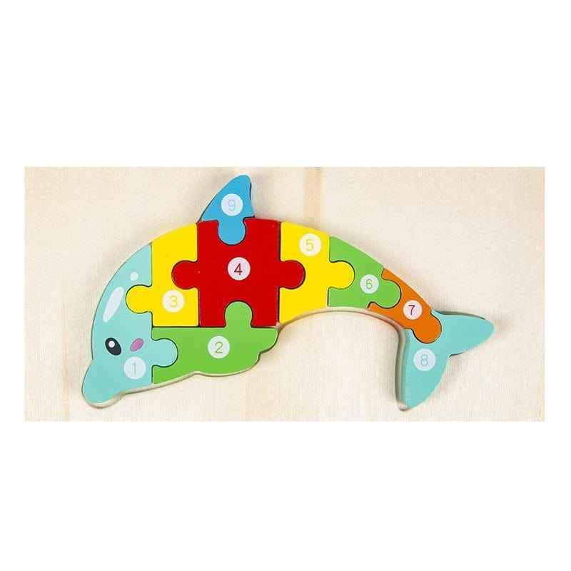 Wooden Puzzles Animal Cars Children's Jigsaw Puzzles Educational Toys