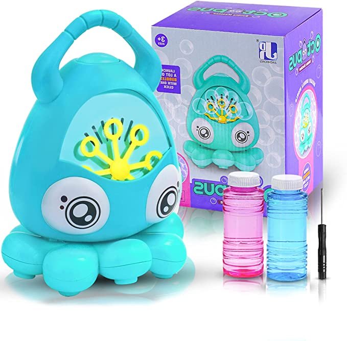 Octopus Automatic Bubble Maker Machine with Bubble Solution Bubble Blower Toy
