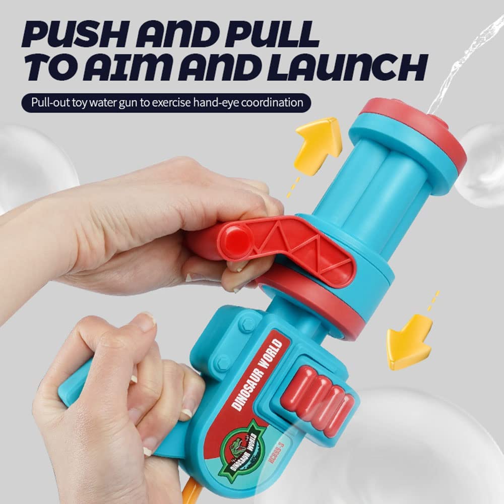 Pool Toys for Summer Outdoor Water Blaster Soaker Gun with 1200ml Water Tank & Adjustable Straps