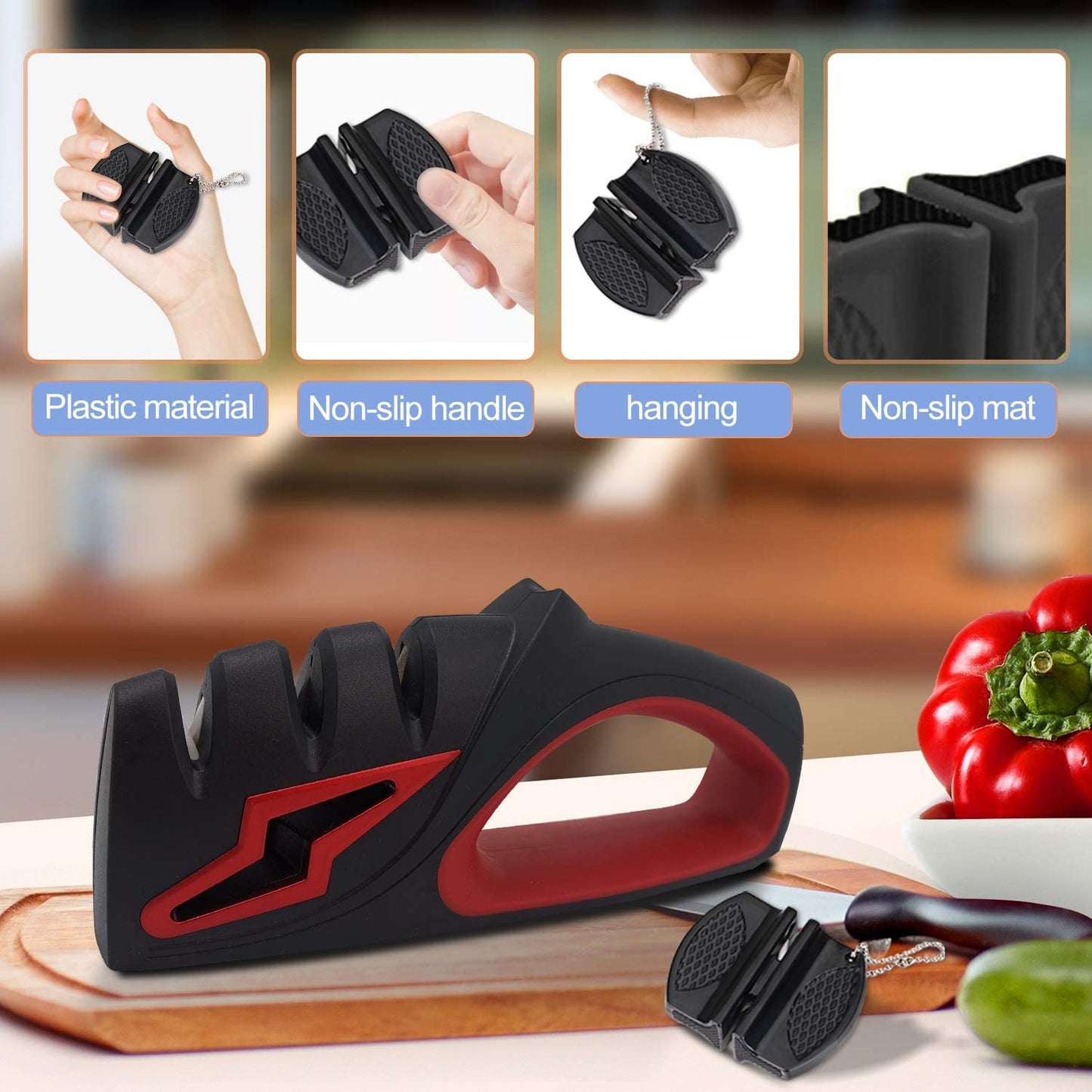 Home & Kitchen Sharpener with Mini Sharpener