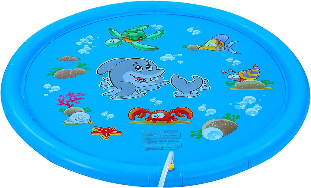 Summer Water Sprinkler Splash Pad Sprinkler for Kids - 67" Inflatable