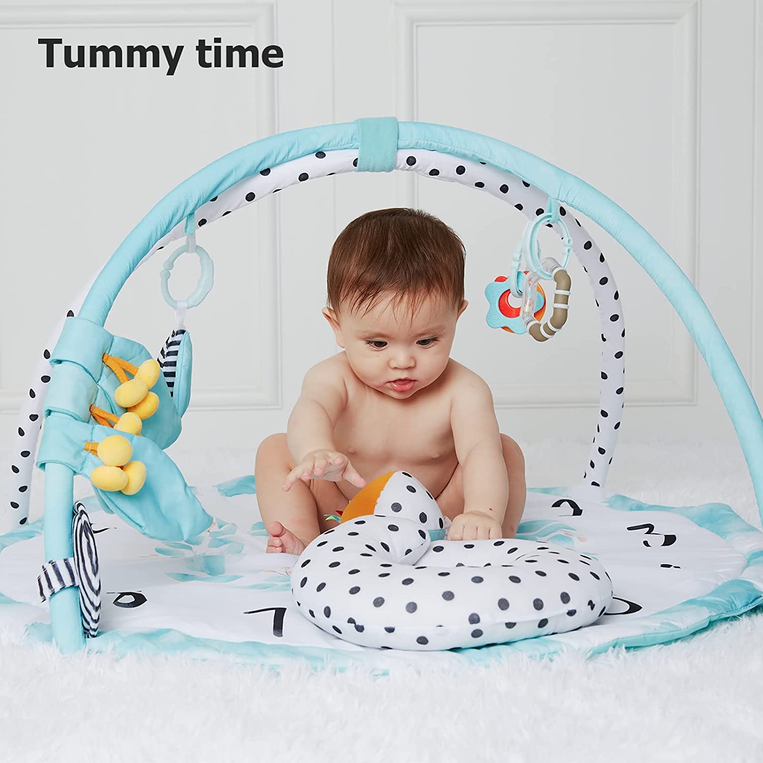 Lupantte Baby Play Gym Activity Mat, Baby Monthly Milestone Gym