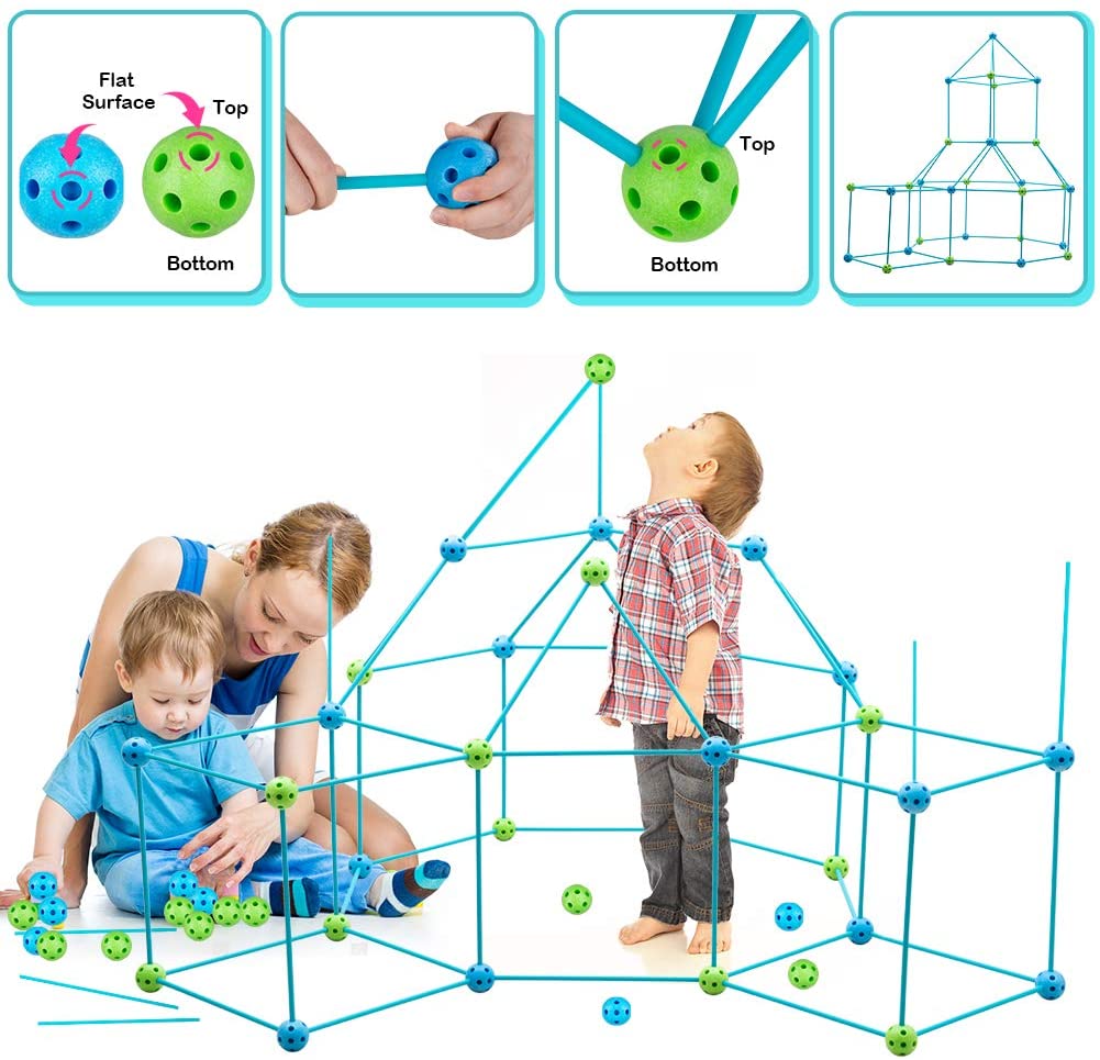 88 Pieces - Sticks and Balls Creative DIY Connect Building Set for Age 5+