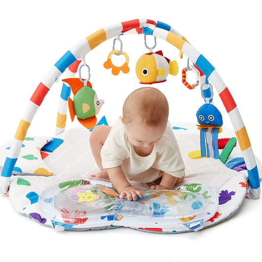 Baby Play Mat Baby Activity Mat with Water Play Mat, 3 in 1 Baby Play Gym Mat