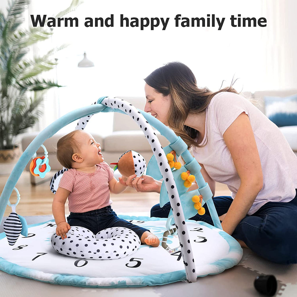 Lupantte Baby Play Gym Activity Mat, Baby Monthly Milestone Gym