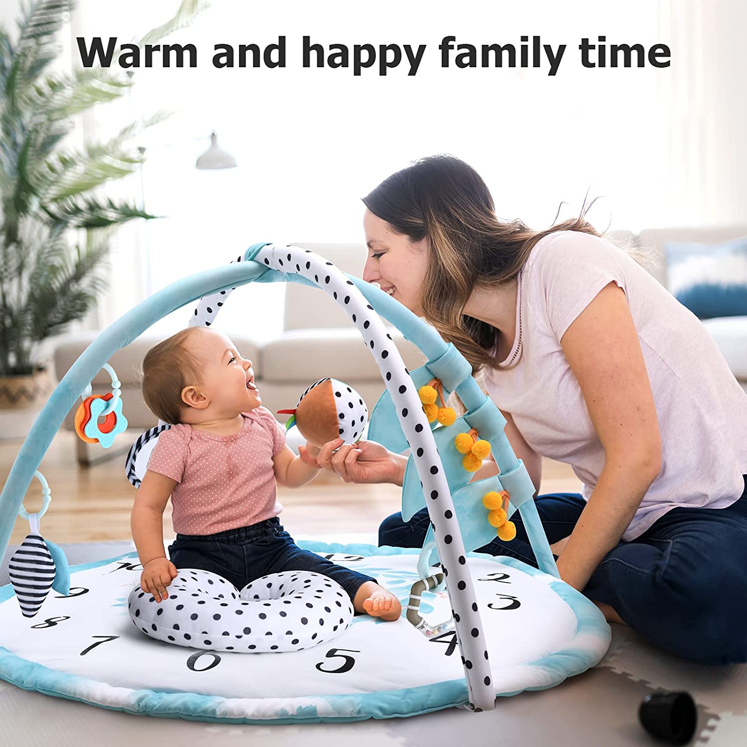 Lupantte Baby Play Gym Activity Mat, Baby Monthly Milestone Gym