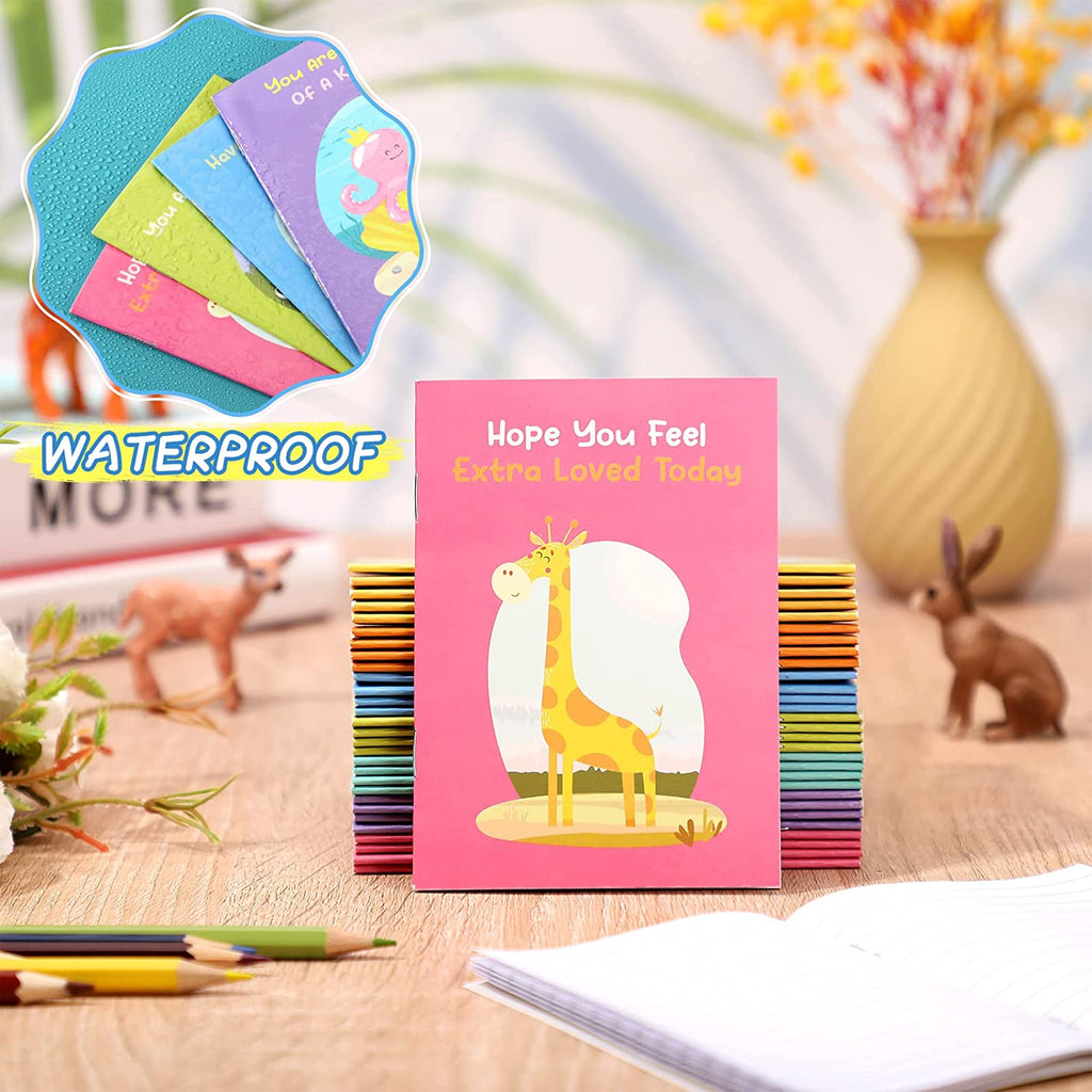 48 Pcs Mini Animal Notebooks for Kids Party Favors Bulk 3.2 x 5 Motivational Journal Notebook