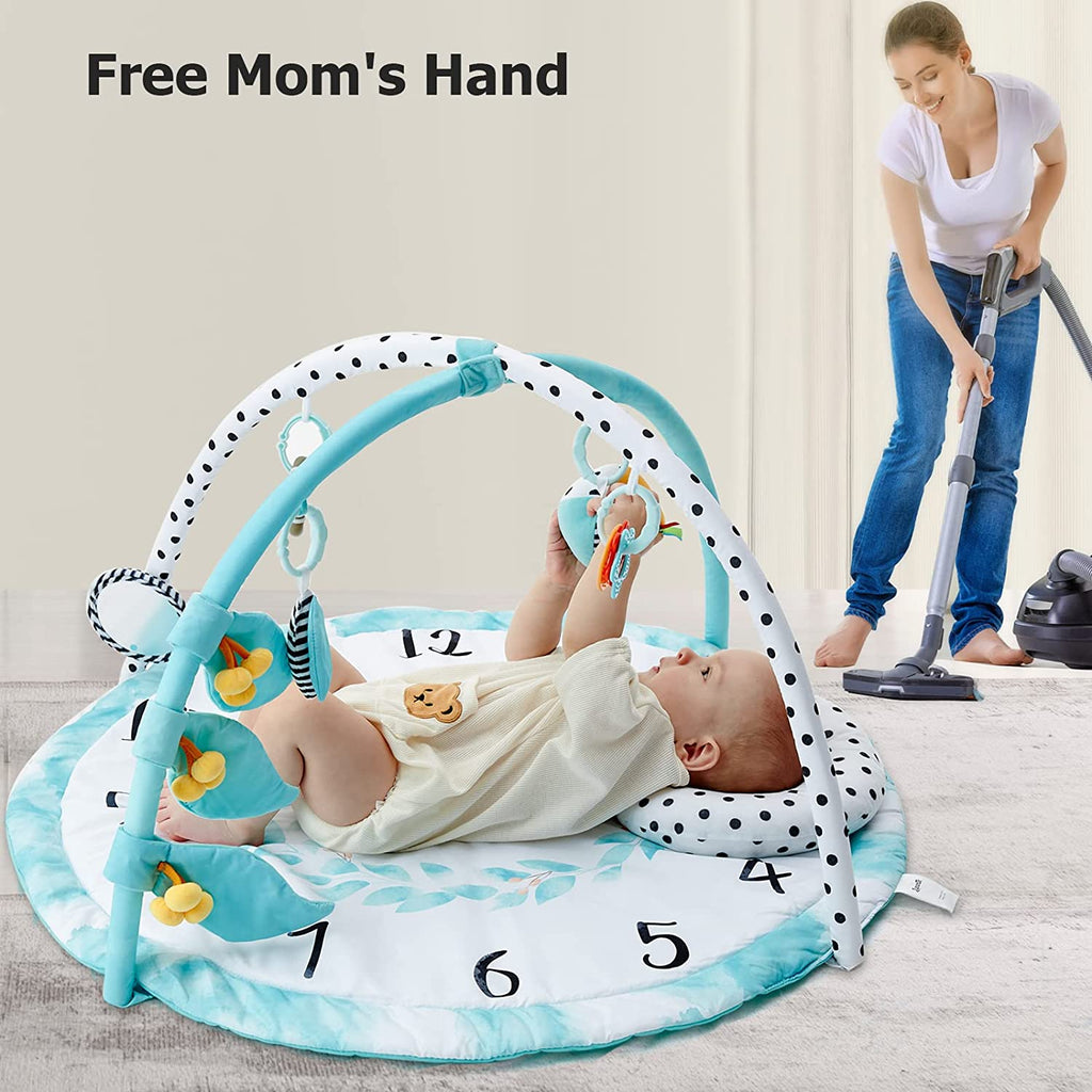 Lupantte Baby Play Gym Activity Mat, Baby Monthly Milestone Gym