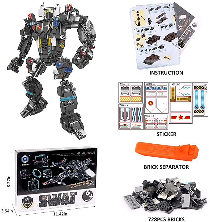 Building Blocks Toy Construction Bricks Sets Sets for a Big Robot