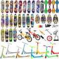 100 Pcs Mini Finger Skateboards Toys Set Fingerboards