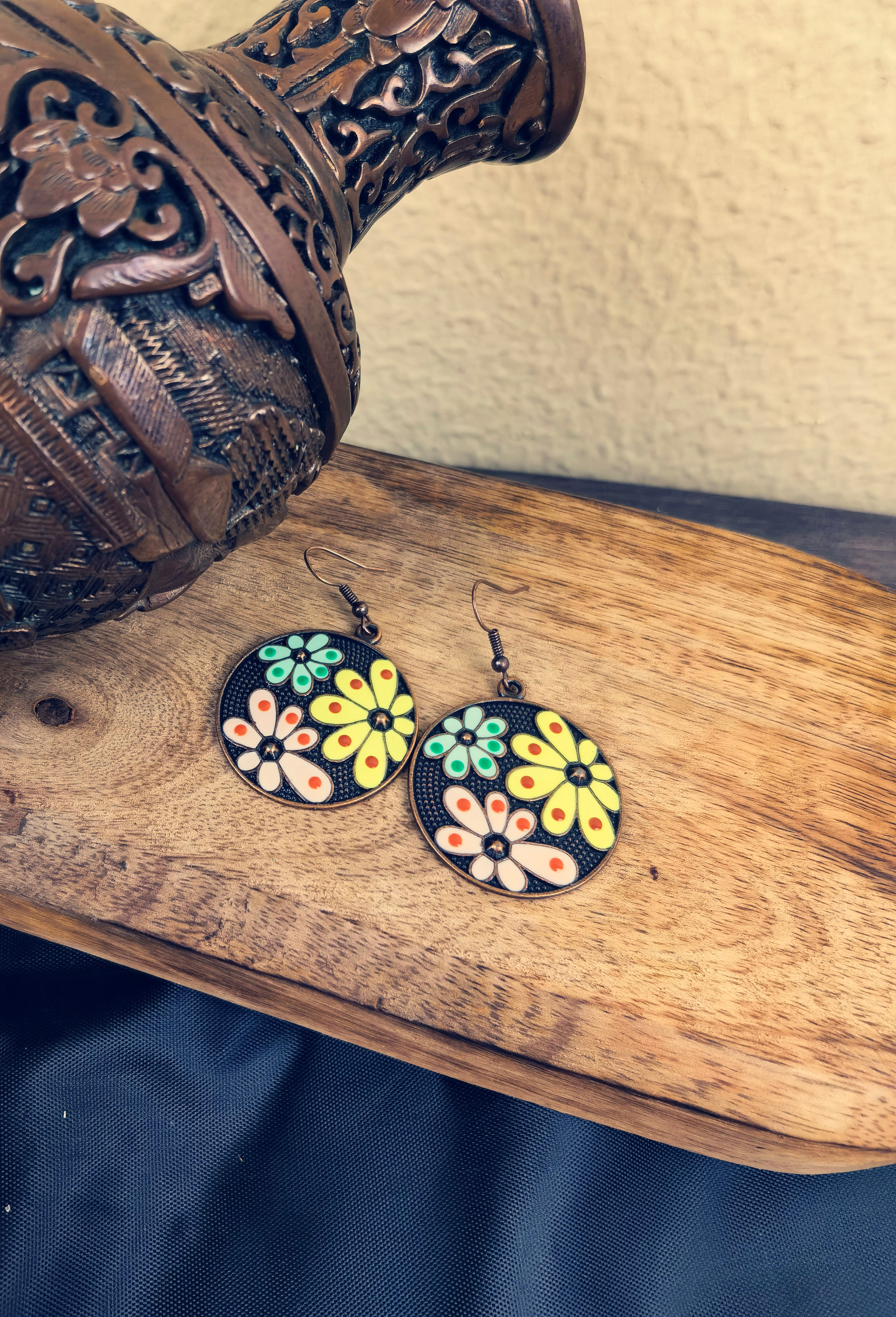 FRE02 Flower Style Earrings Bohemian Earrings