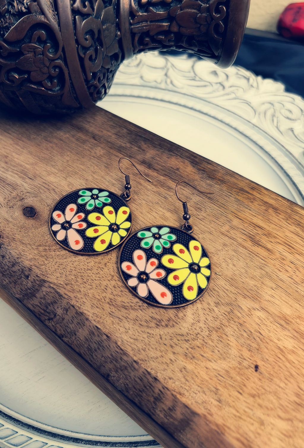 FRE02 Flower Style Earrings Bohemian Earrings