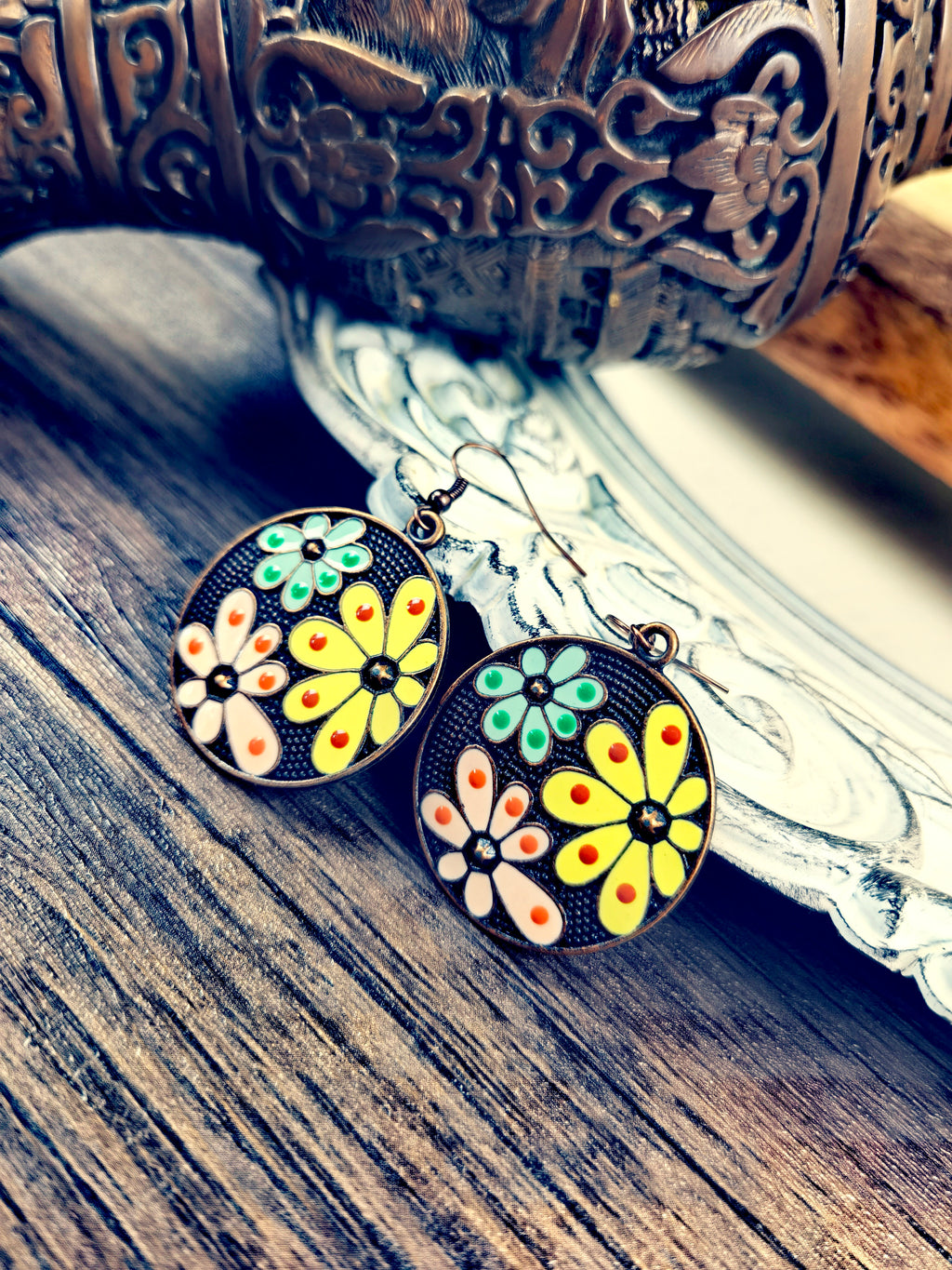 FRE02 Flower Style Earrings Bohemian Earrings