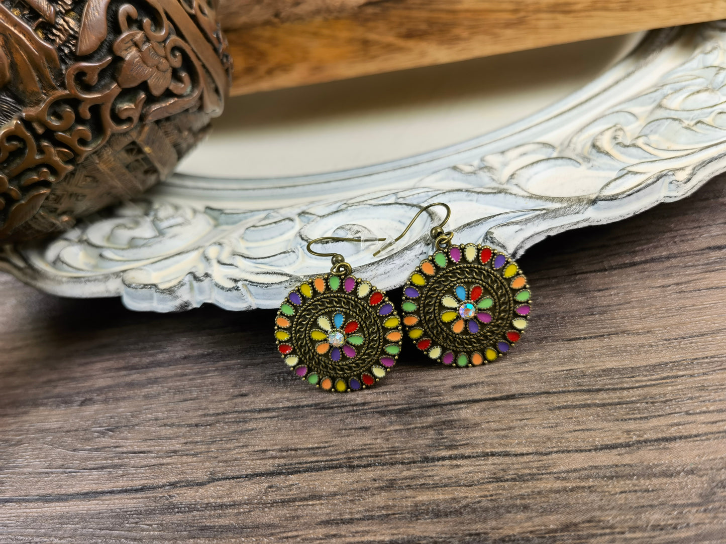 COE02 Colorful Bohemian Summer Earrings