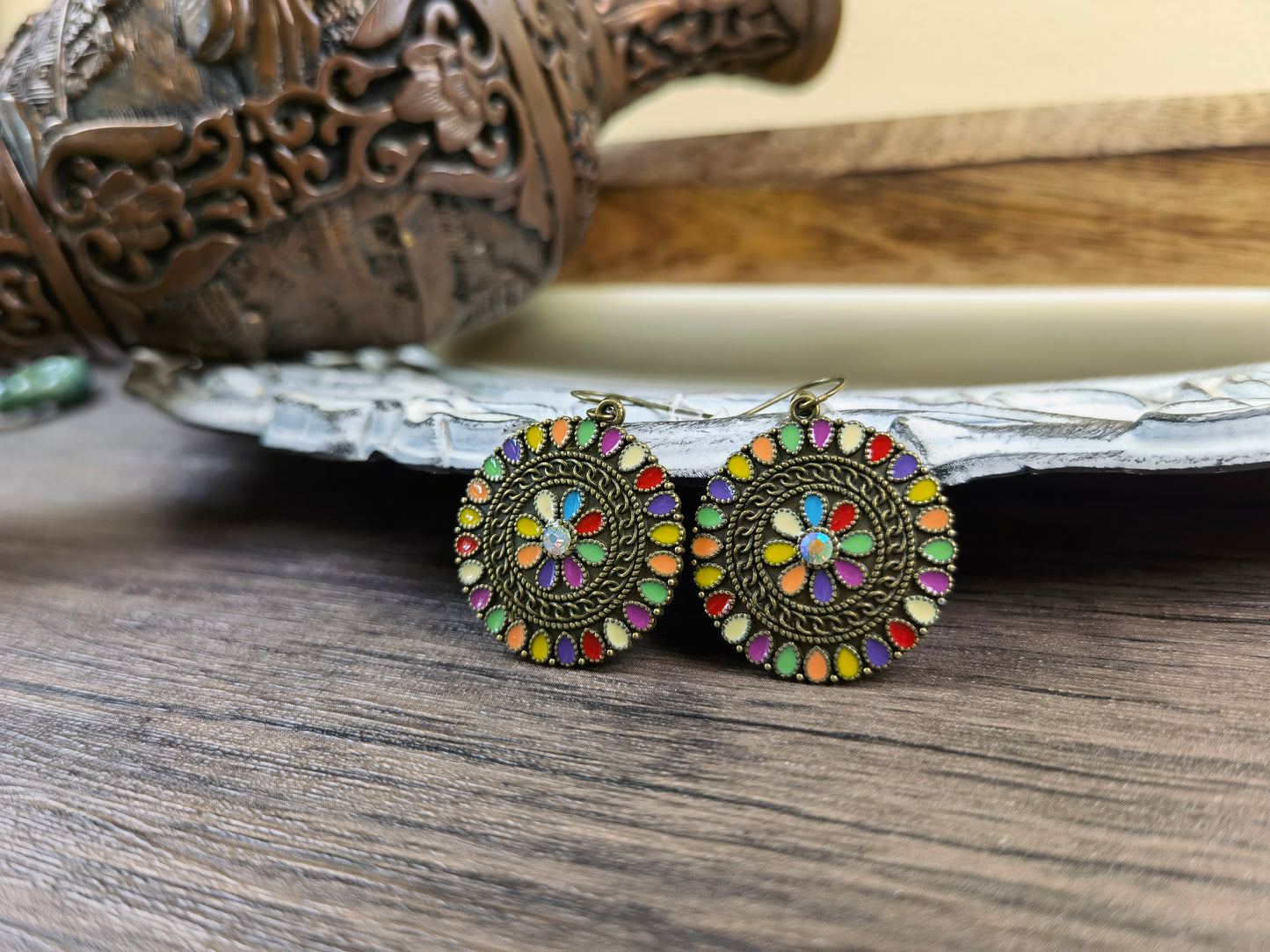 COE02 Colorful Bohemian Summer Earrings