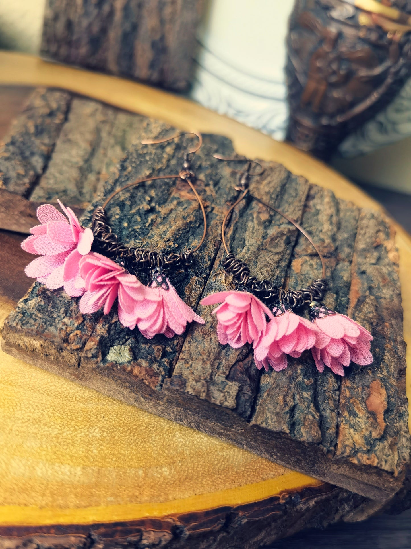 PE03 Pink Style Bohemian Earrings