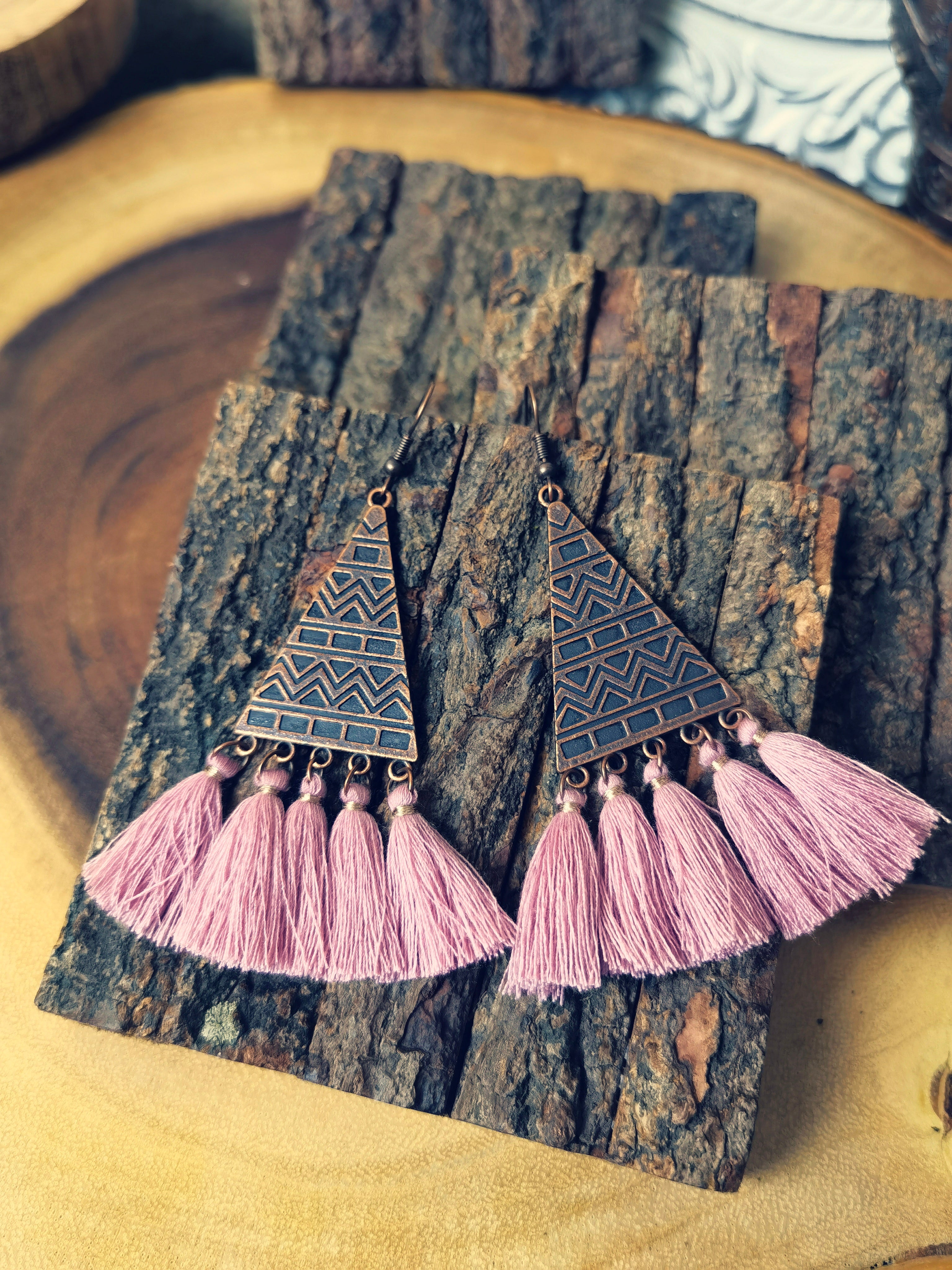 PE03 Pink Style Bohemian Earrings