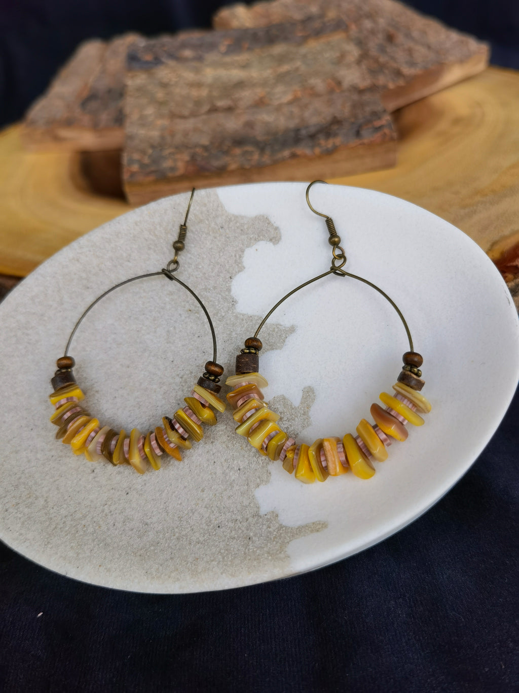 ORE02 Boho Shell Earrings