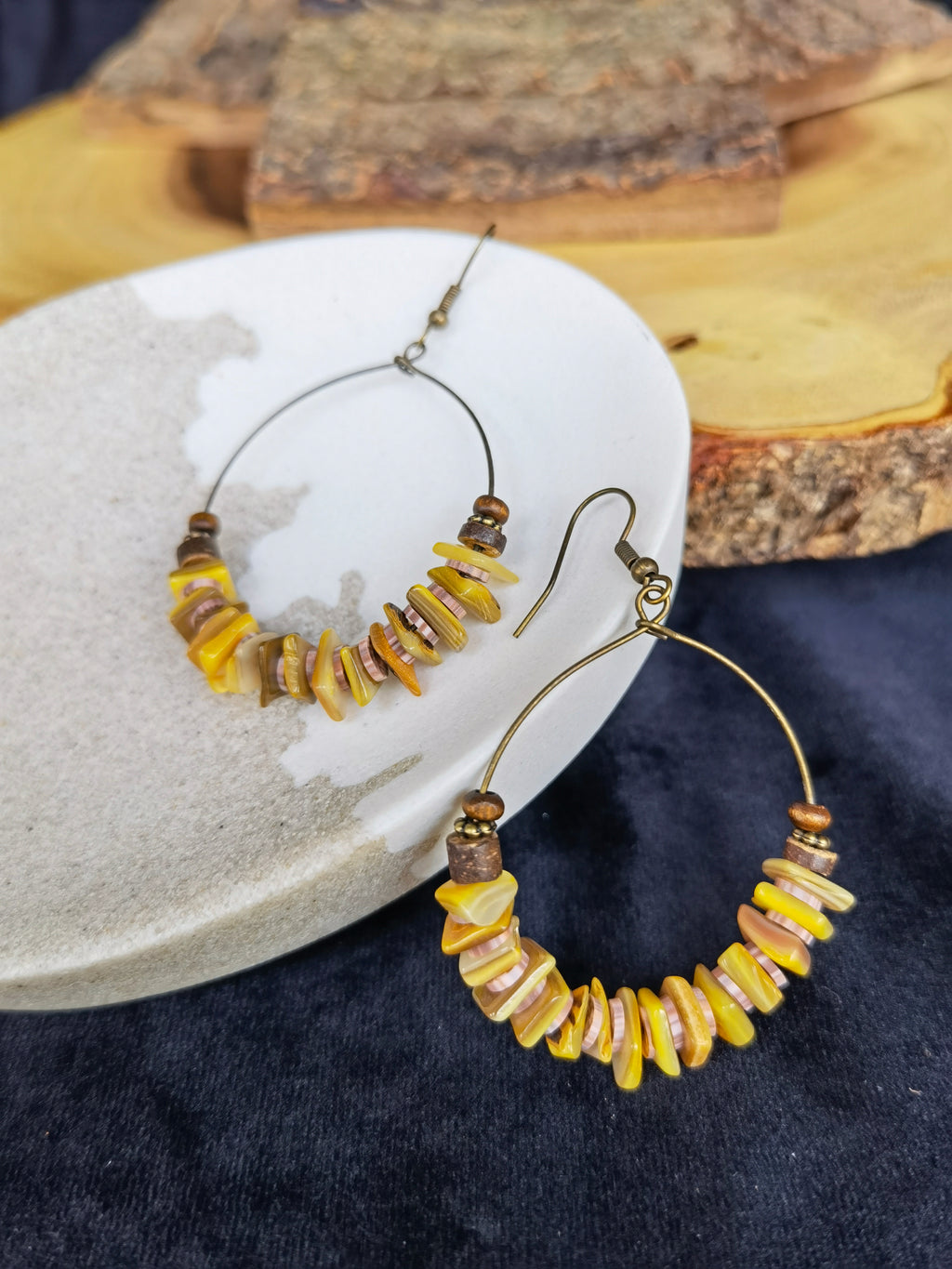 ORE02 Boho Shell Earrings