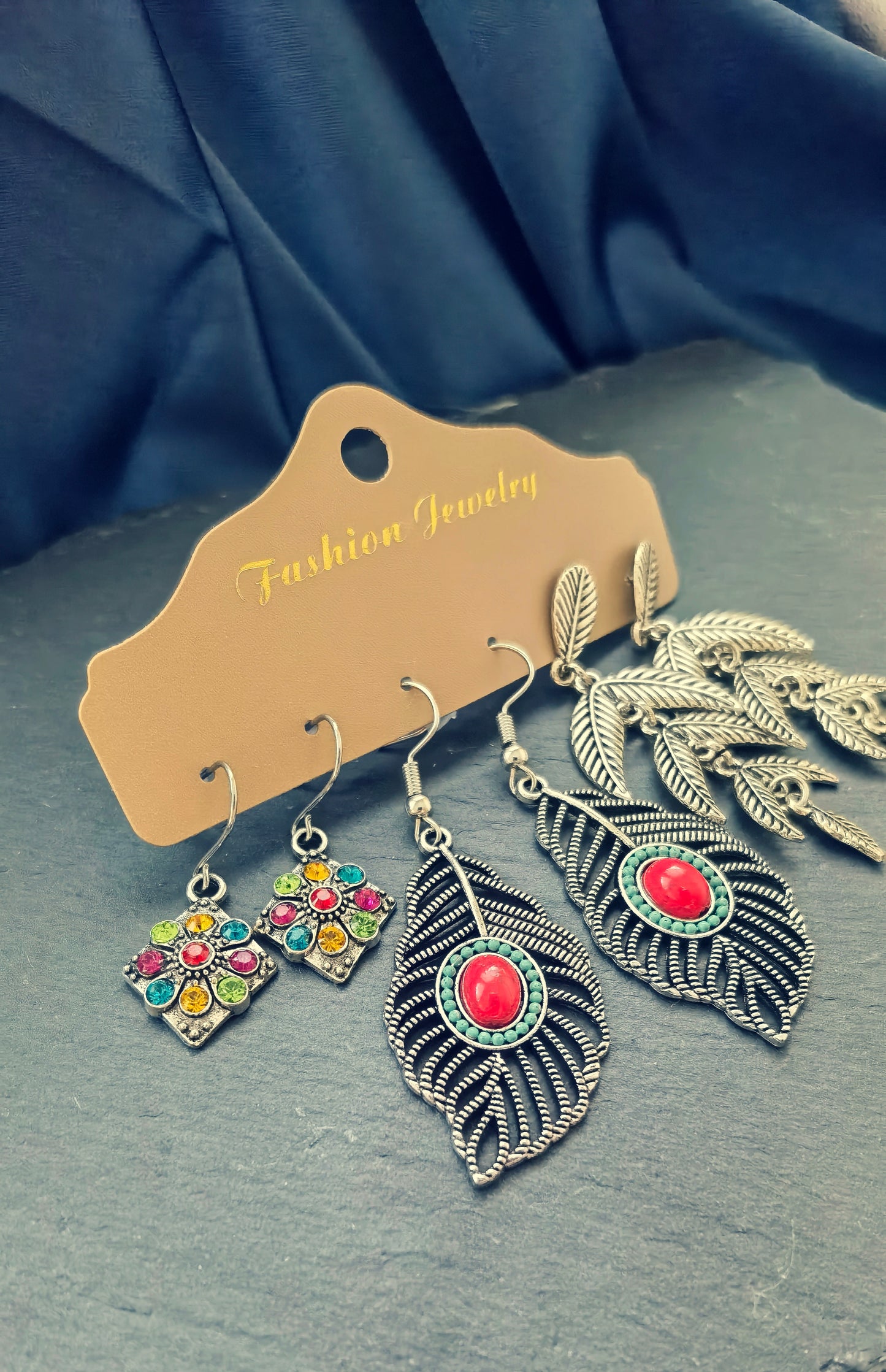 TE03 3 Pairs Boho Earrings Set