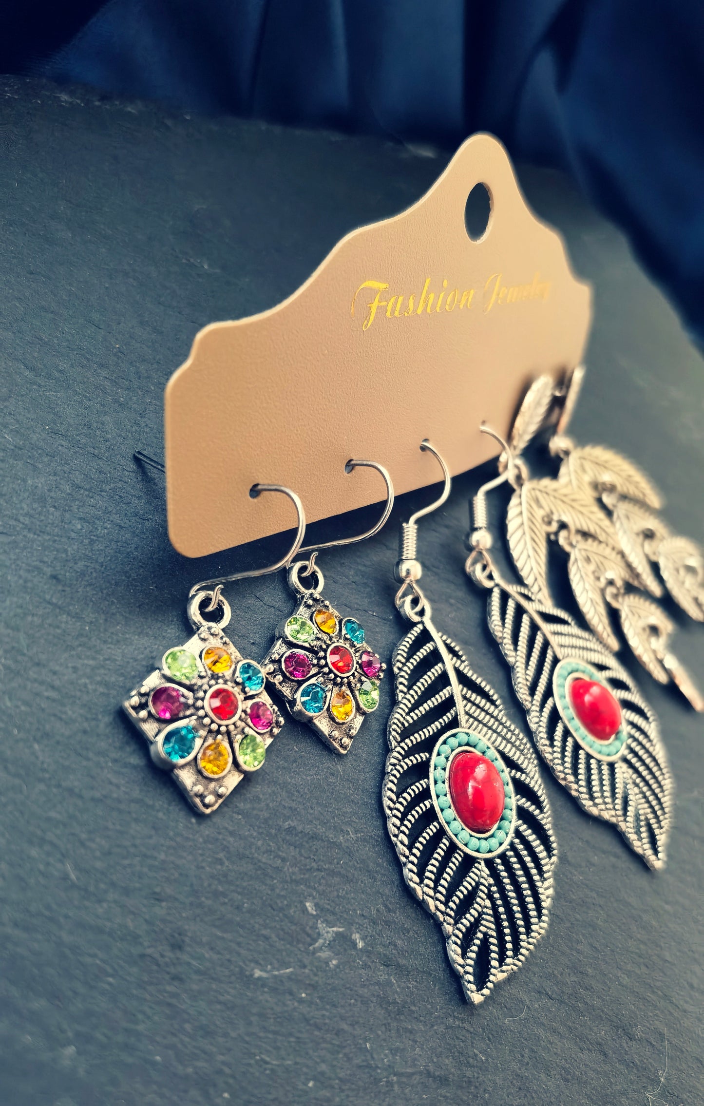 TE03 3 Pairs Boho Earrings Set