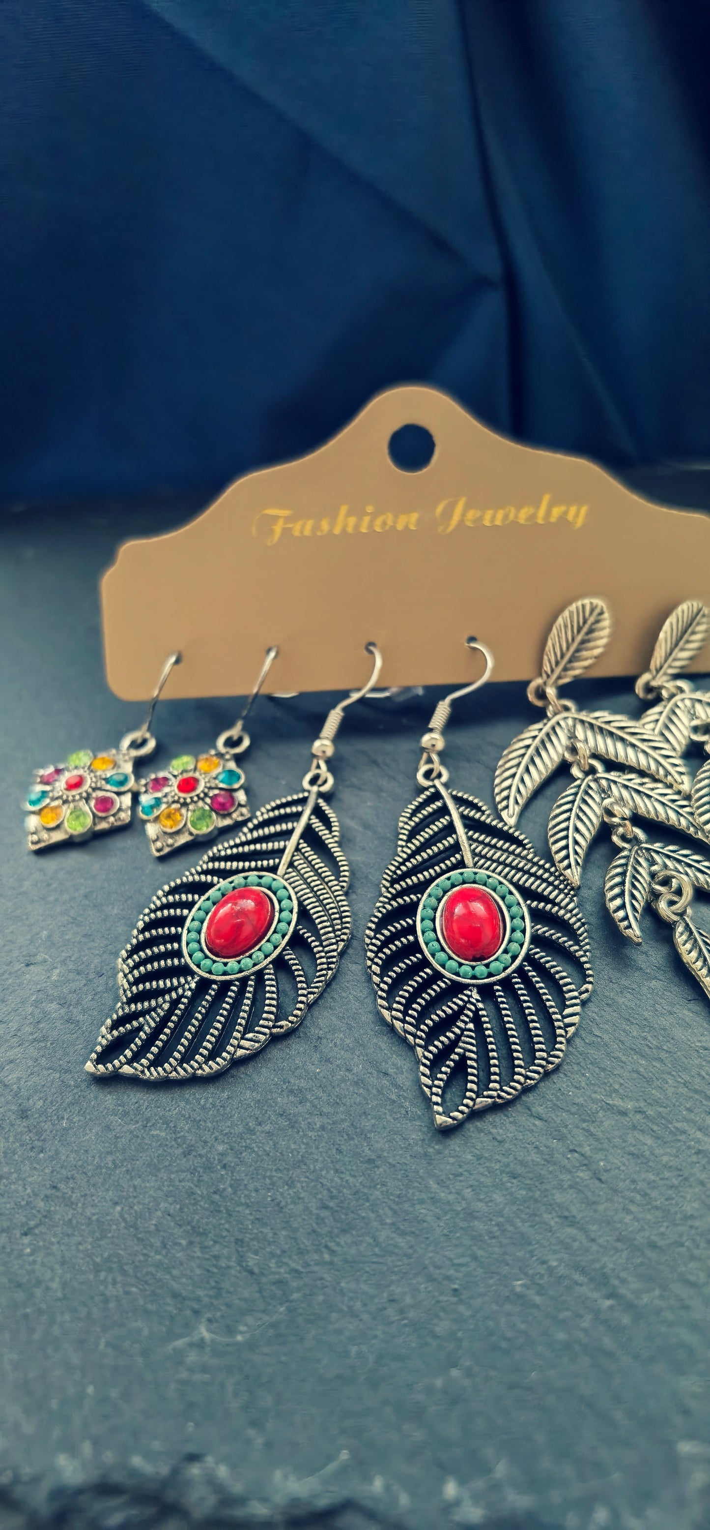 TE03 3 Pairs Boho Earrings Set