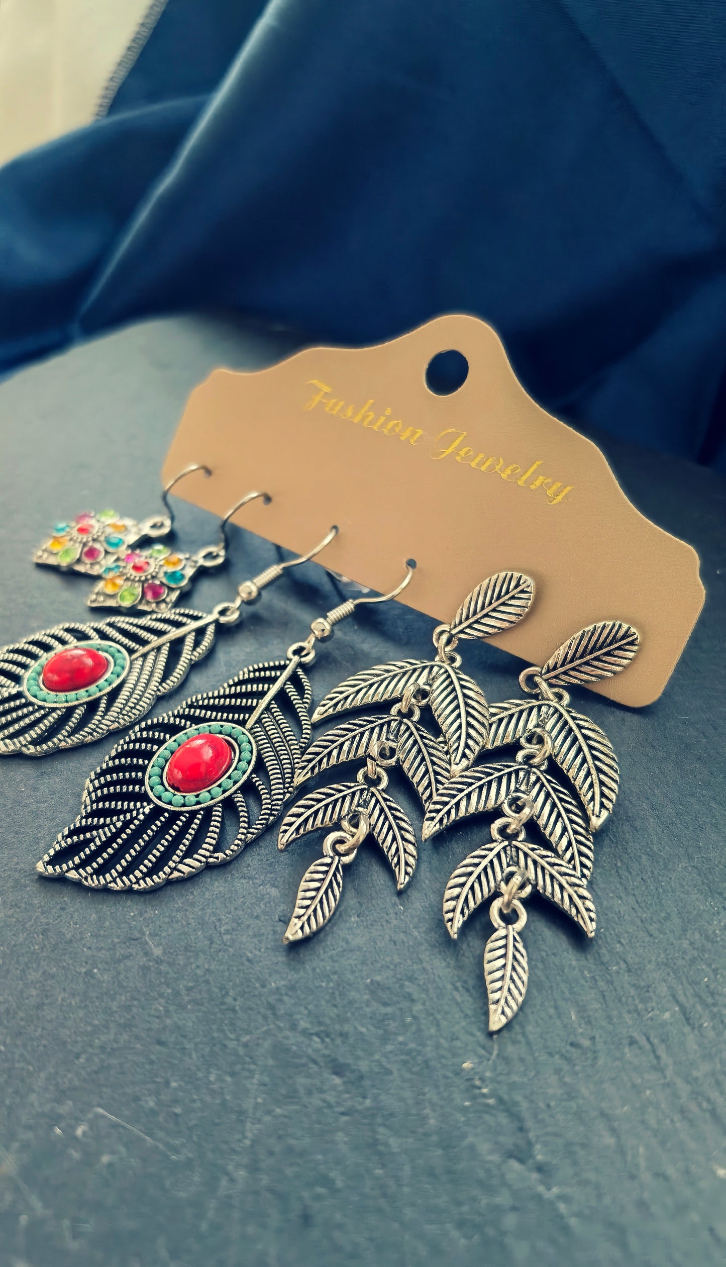 TE03 3 Pairs Boho Earrings Set