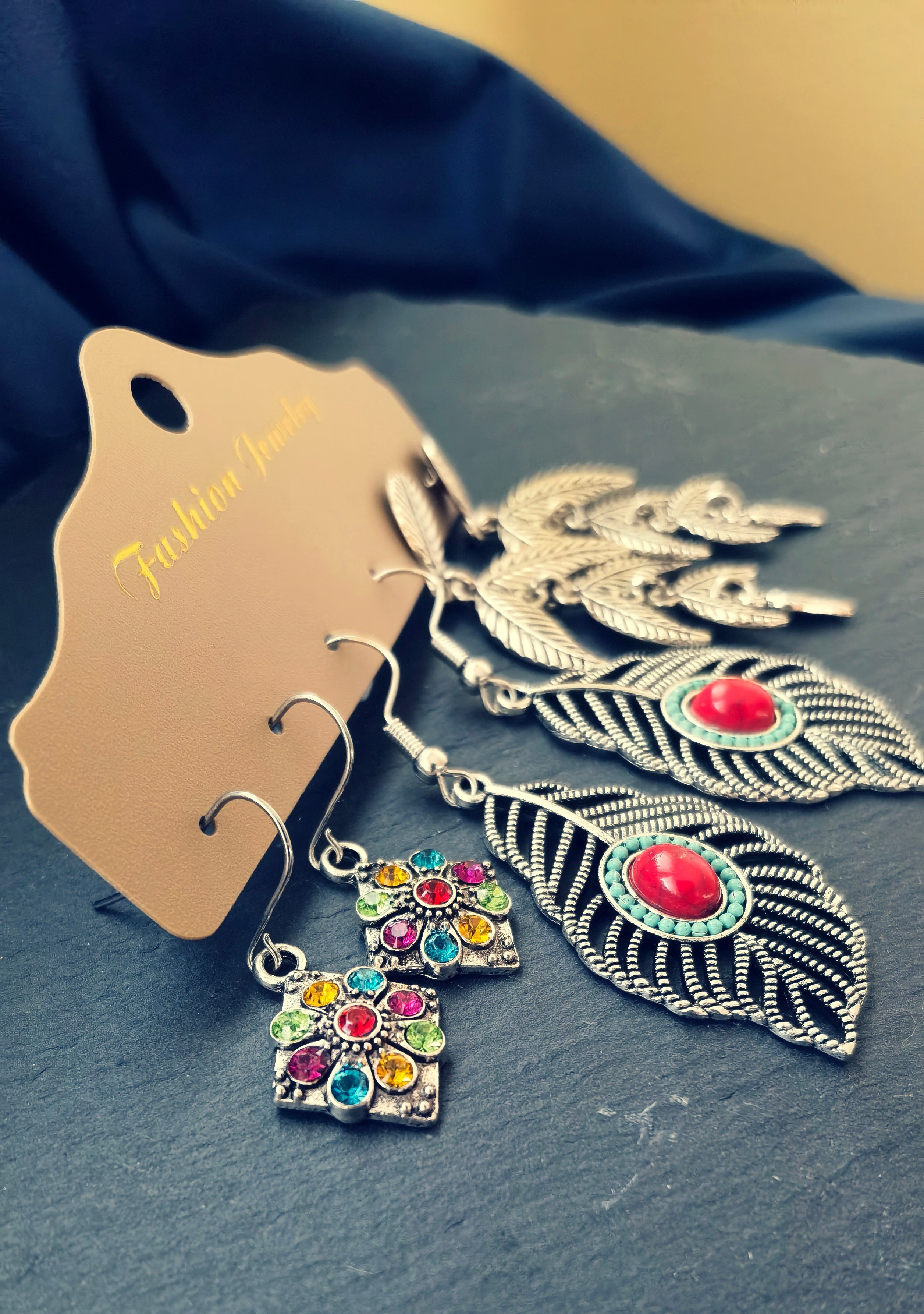 TE03 3 Pairs Boho Earrings Set