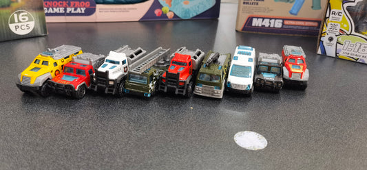 9pcs Cast Alloy Toy Vehicles