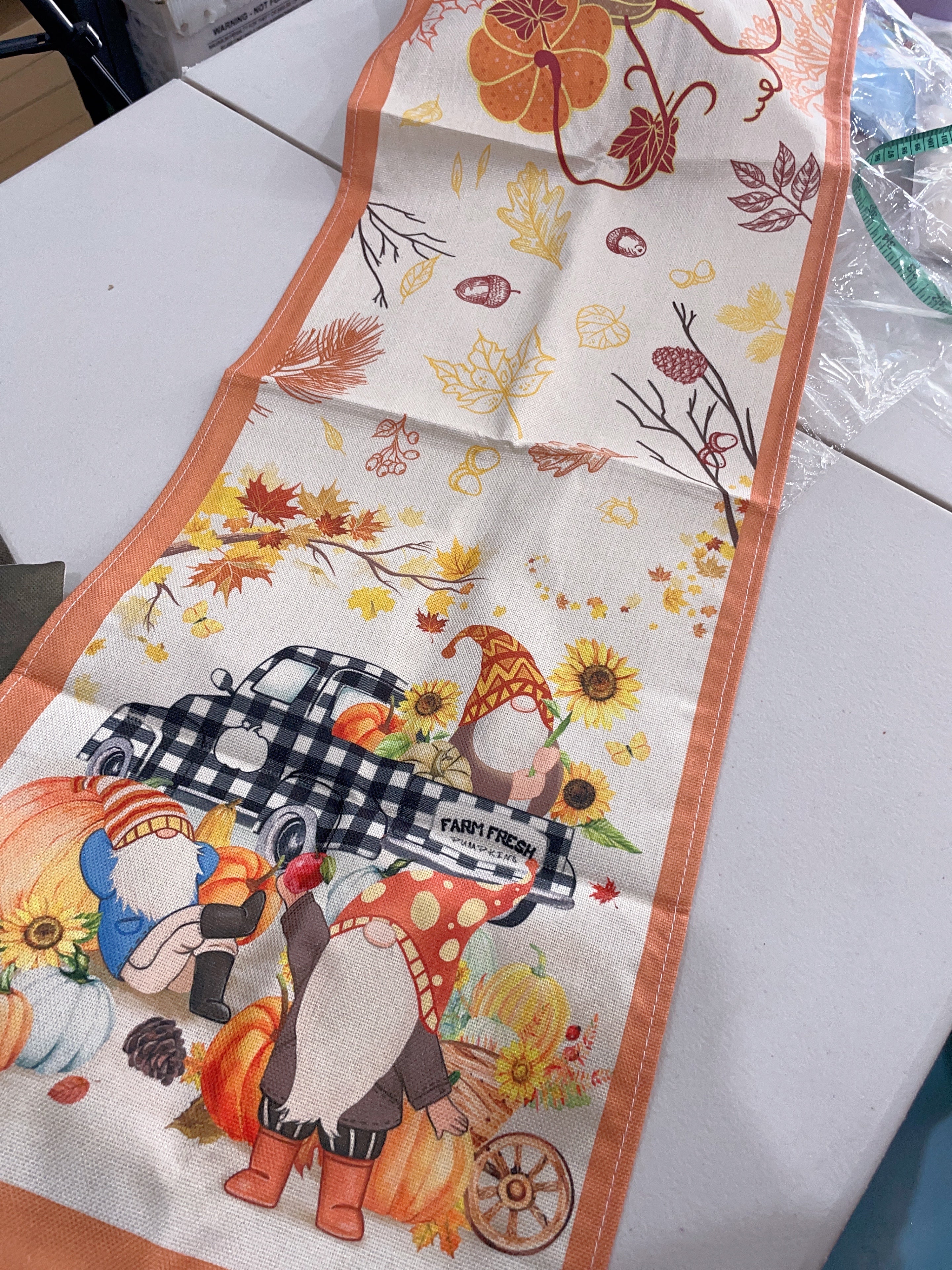 Fall Season Halloween Table Runner