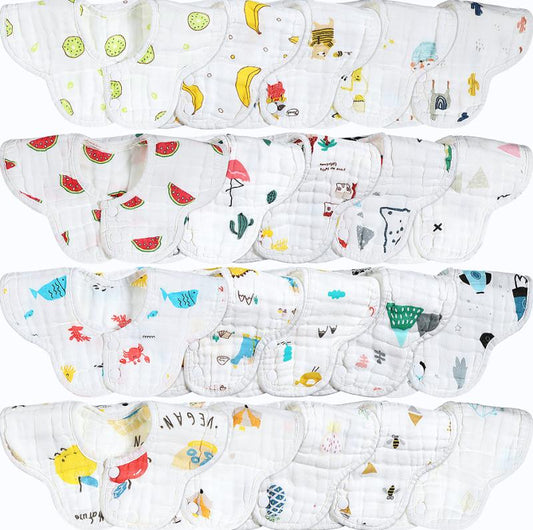 360° Rotate Organic Cotton Baby Bibs