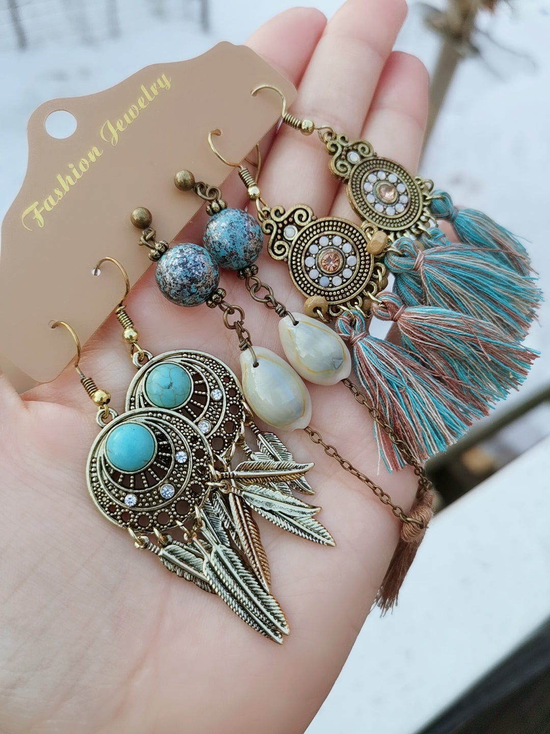 Boho Tribal Ethnic Style Earrings AE03