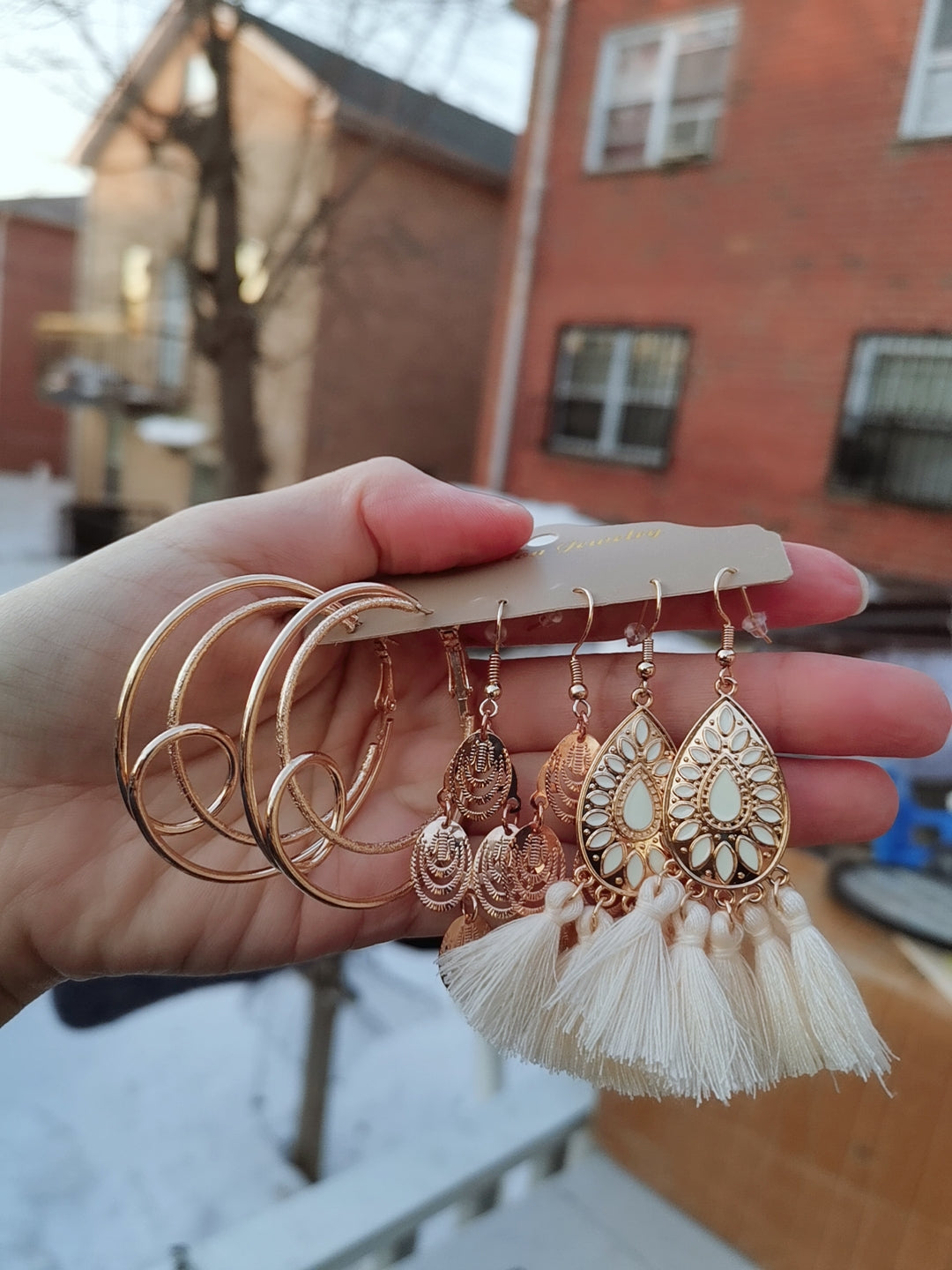 WOE03 Boho Earrings 3pairs Set