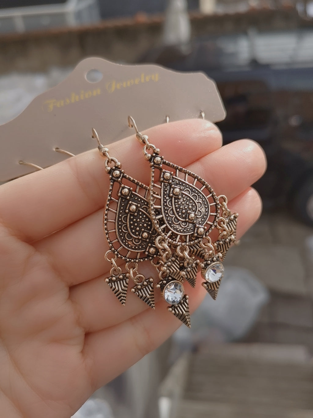 JSE02 Boho Gypsy Drop Dangle Earrings