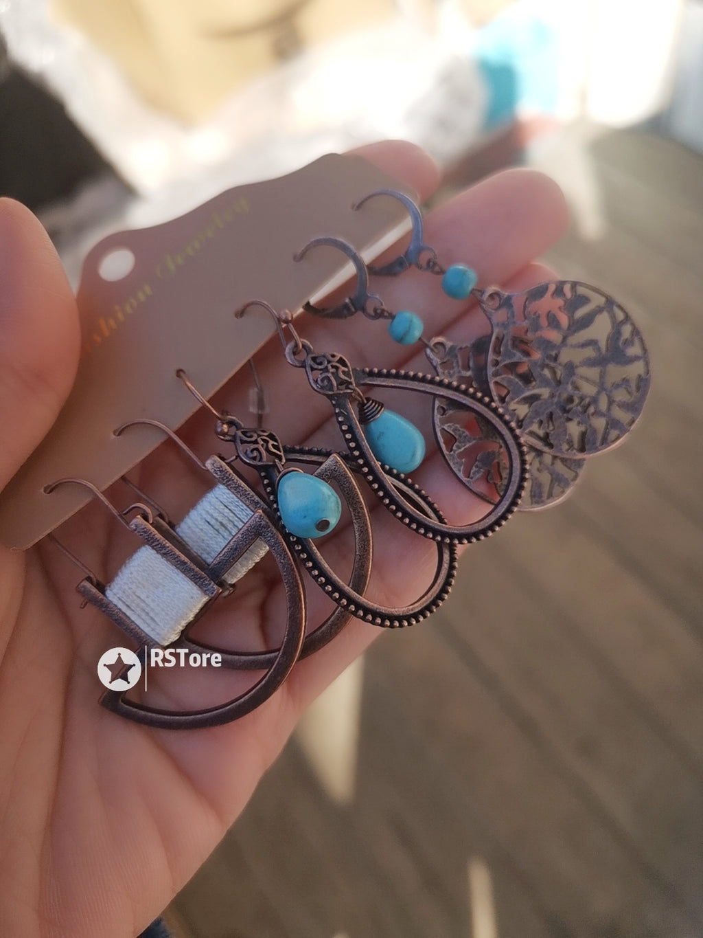 YDE03 Cute Style Boho Earrings 3pairs Set