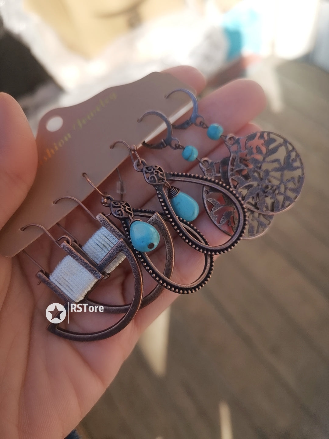 YDE03 Cute Style Boho Earrings 3pairs Set