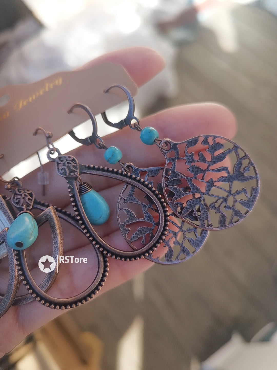 YDE03 Cute Style Boho Earrings 3pairs Set
