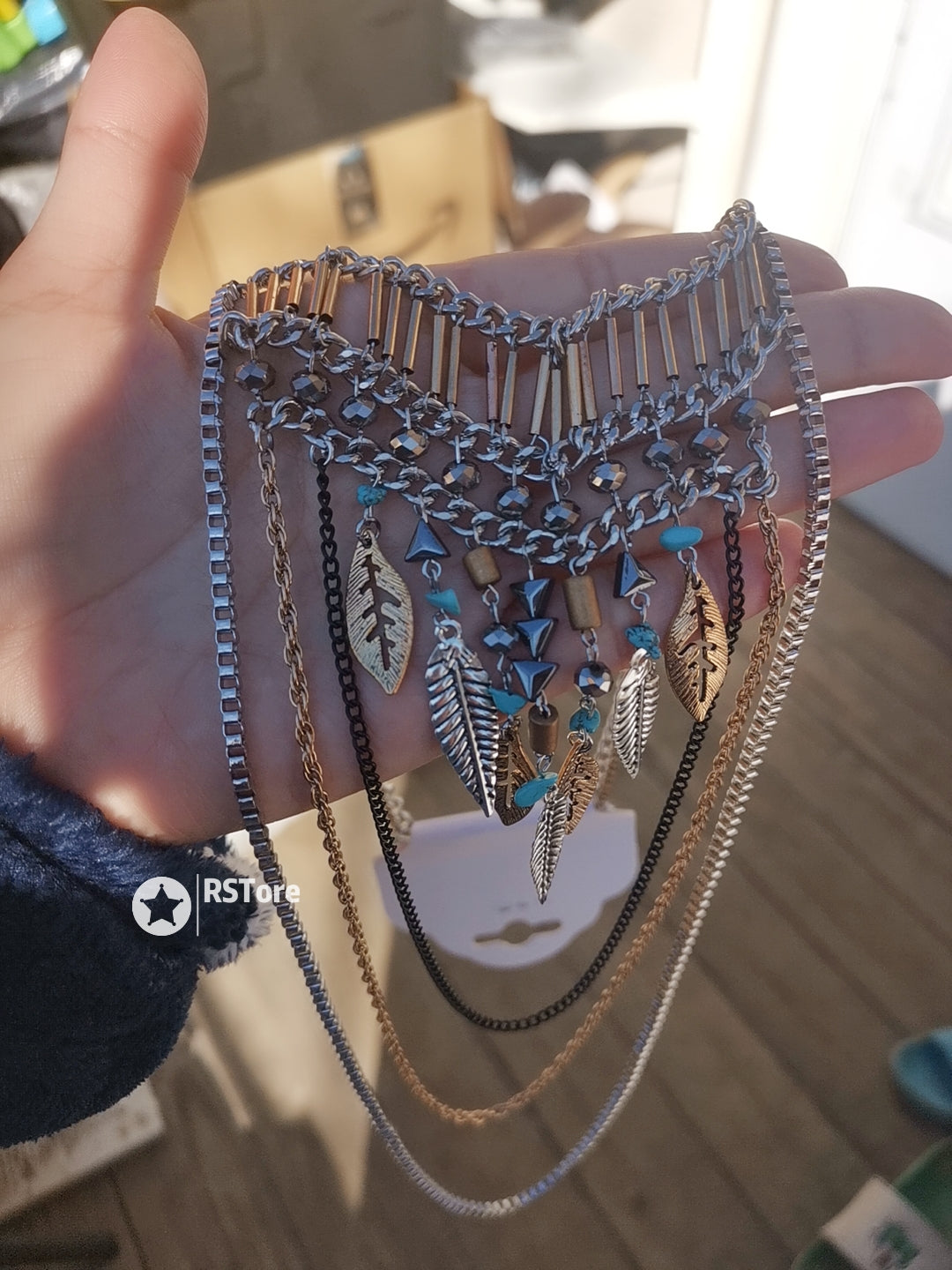 Gypsy Ethnic Tribal Chain Necklace BNCL01