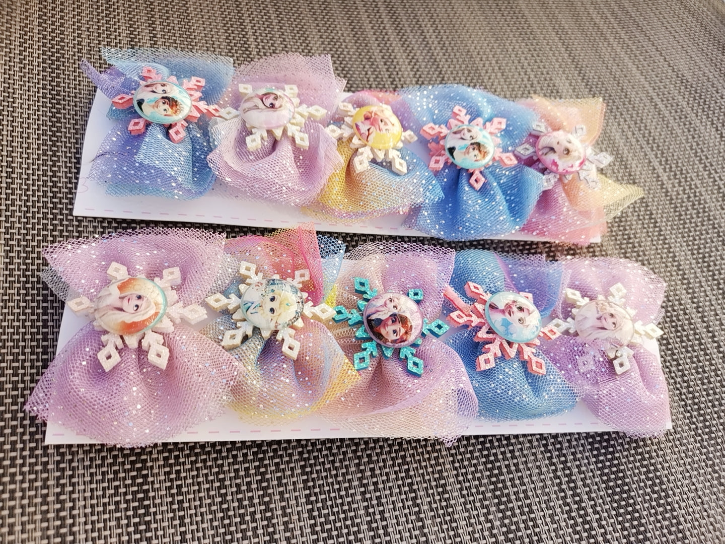 Frozen Princess Snowflake Hairpins 10pc