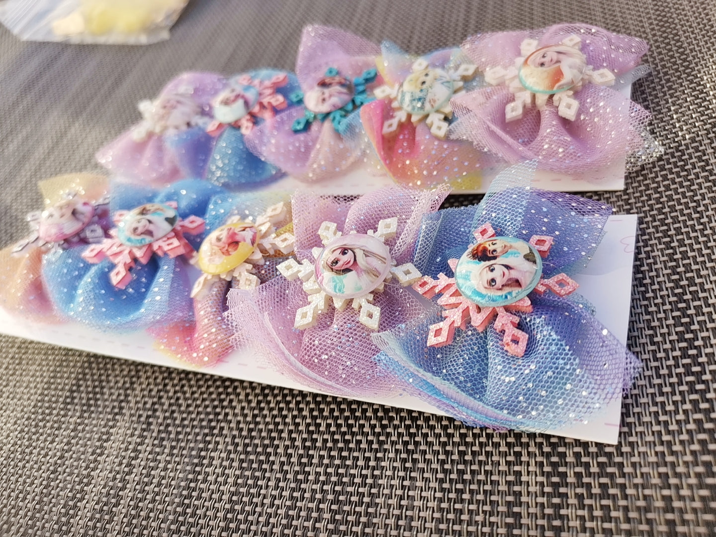 Frozen Princess Snowflake Hairpins 10pc